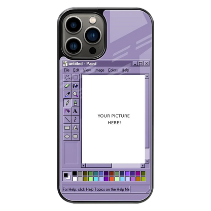 Polaroid Personalised Glass Phone Case