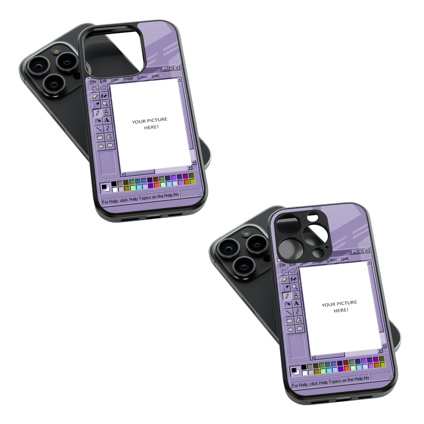 Polaroid Personalised Glass Phone Case