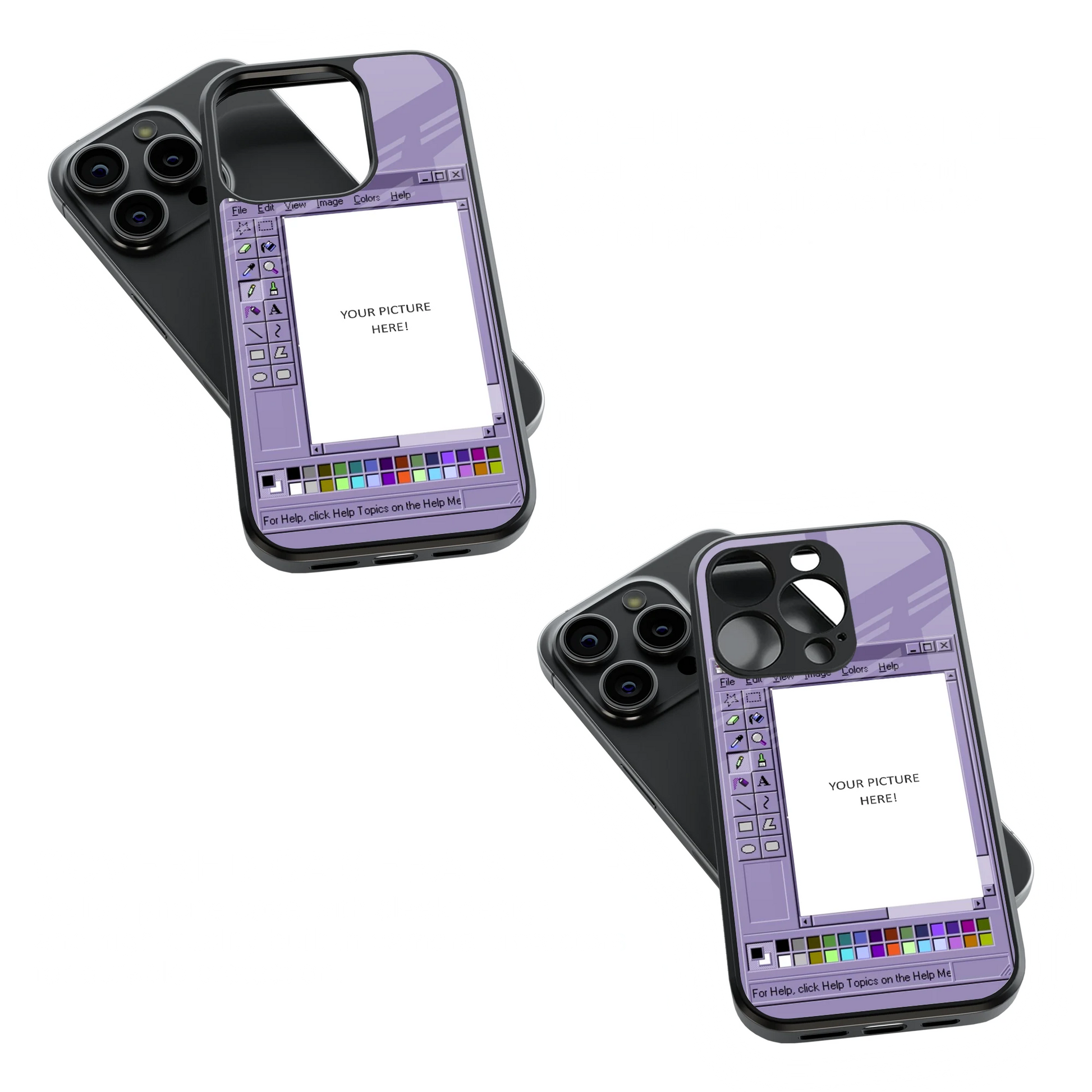 Polaroid Personalised Glass Phone Case