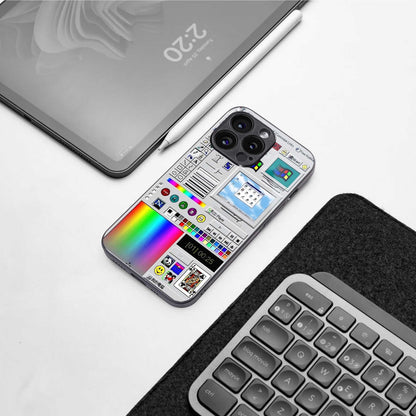 Paint Retro Phone Case for Iphone 16 | Glass Case