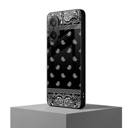 Paisley Black oneplus nord ce5 5g mobile cover | shockproof glass phone case