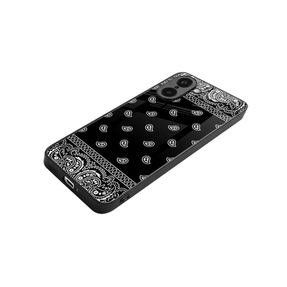 Paisley Black stylish phone case for oneplus nord ce5 5g | glossy glass and slim fit