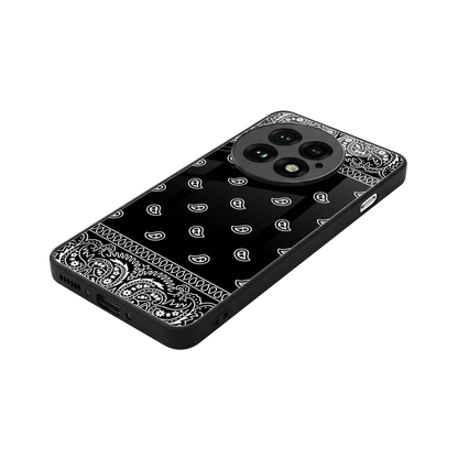 Paisley Black stylish phone case for oneplus 13 | glossy glass and slim fit