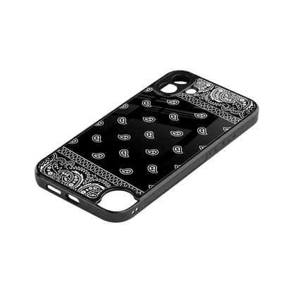 Paisley Black stylish phone case for cmf nothing phone 1 | glossy glass and slim fit