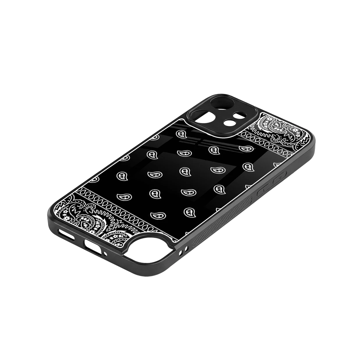 Paisley Black stylish phone case for cmf nothing phone 2 pro | glossy glass and slim fit