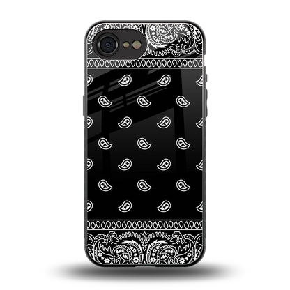 Paisley Black back phone cover | glass case for iphone 16e
