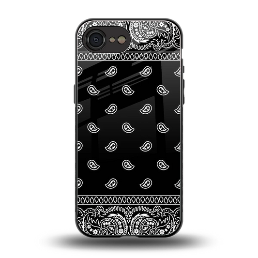 Paisley Black back phone cover | glass case for iphone 16e