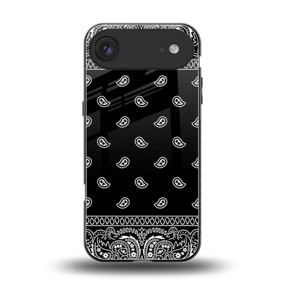 Paisley Black back phone cover | glass case for iphone air