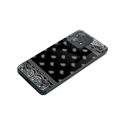 Paisley Black stylish phone case for motorola edge 40 neo 5g | glossy glass and slim fit