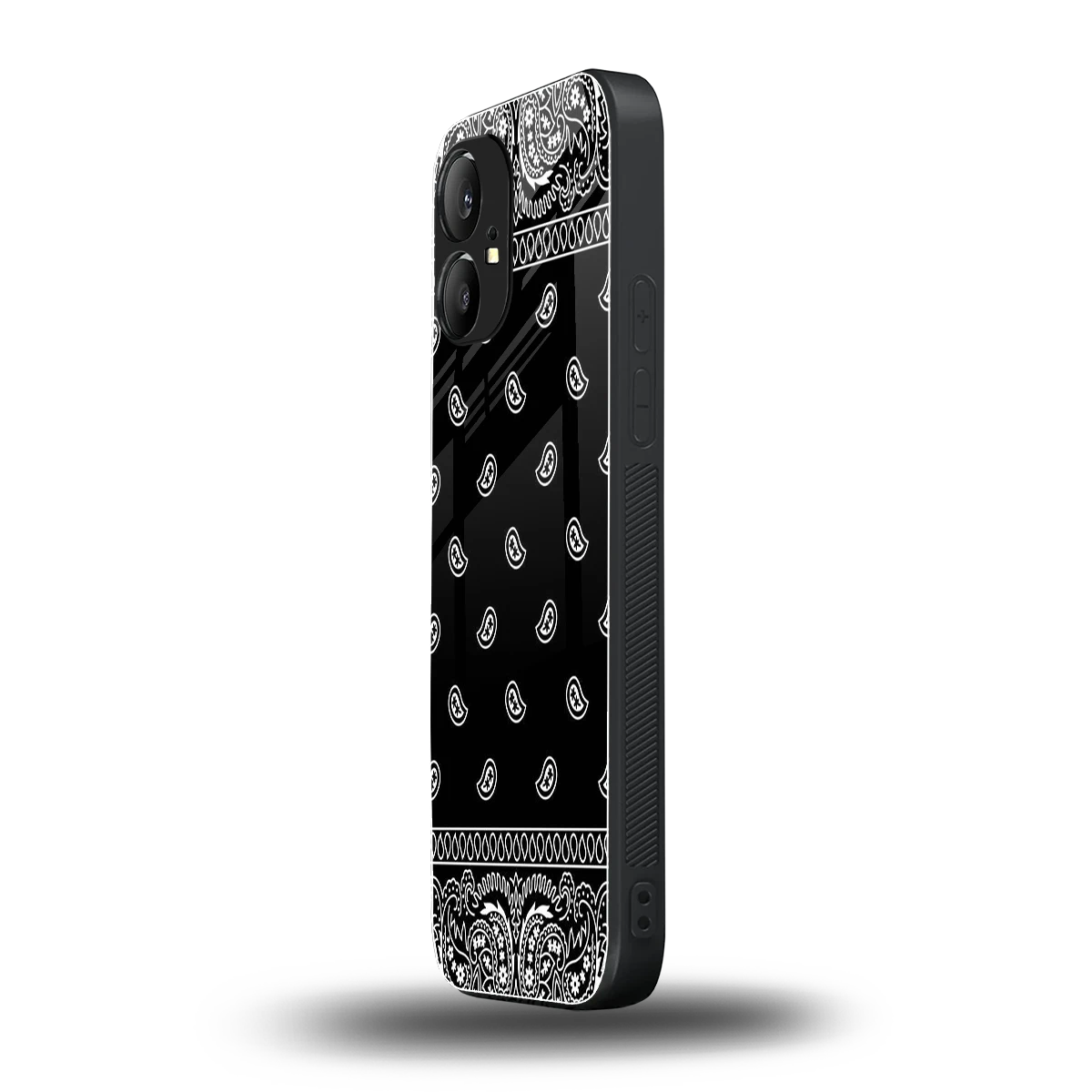 Paisley Black nothing phone 1 mobile cover | shockproof glass phone case