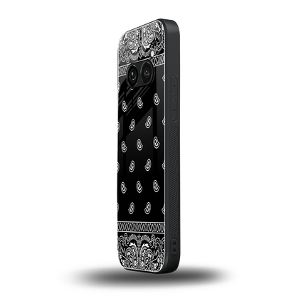 Paisley Black nothing phone 2a plus mobile cover | shockproof glass phone case