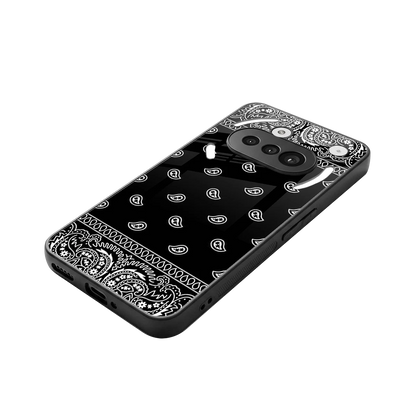 Paisley Black stylish phone case for nothing phone 3a | glossy glass and slim fit