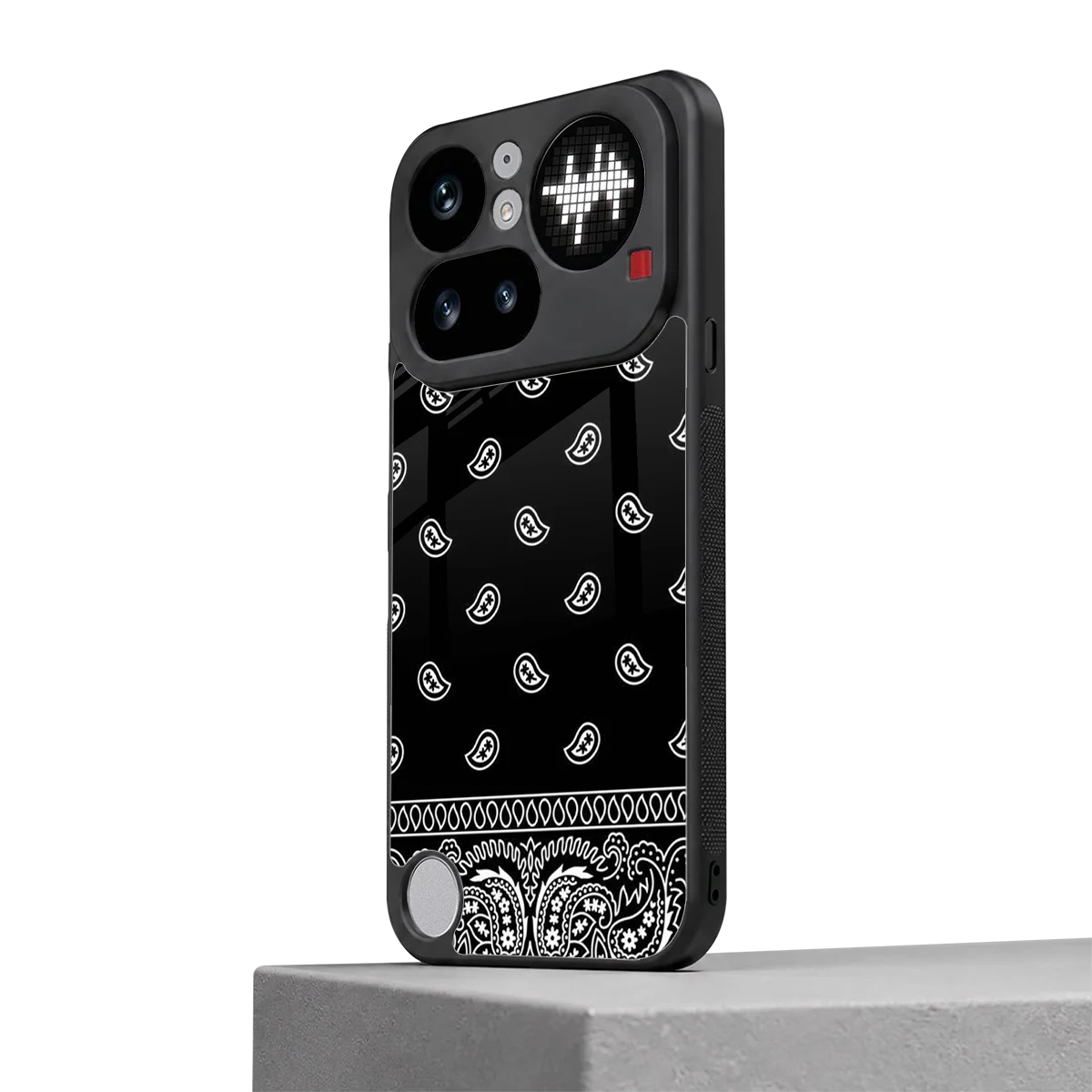Paisley Black nothing phone 4a pro mobile cover | shockproof glass phone case