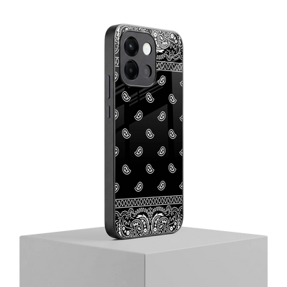 Paisley Black oneplus 13s mobile cover | shockproof glass phone case