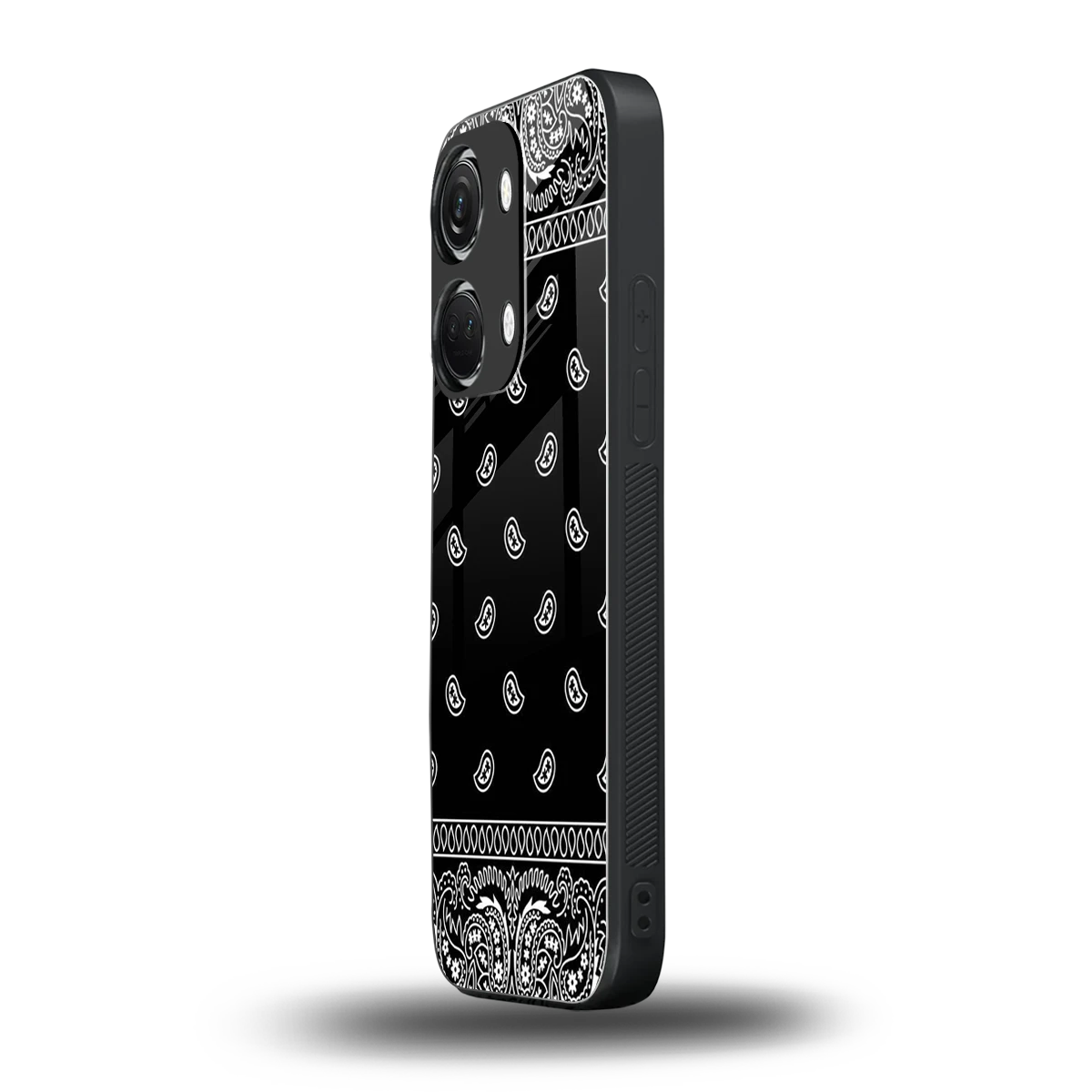 Paisley Black oneplus nord 3 mobile cover | shockproof glass phone case