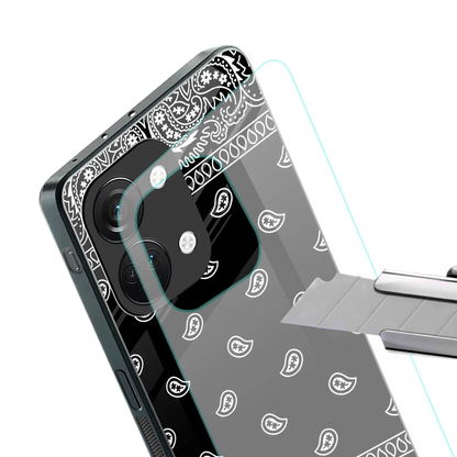 Paisley Black stylish phone case for oneplus nord 3 | glossy glass and slim fit