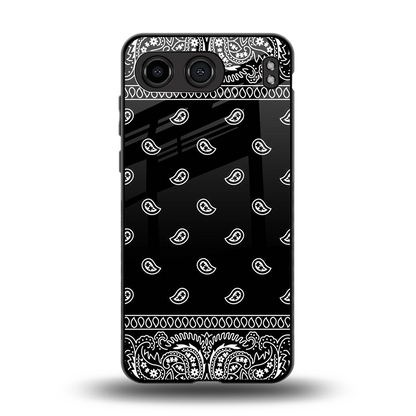 Paisley Black back phone cover | glass case for oneplus nord 4