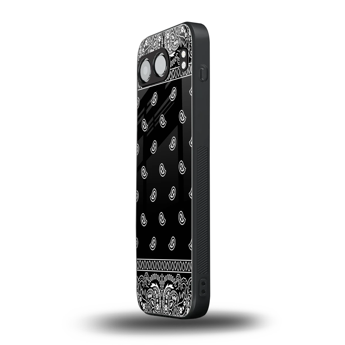 Paisley Black oneplus nord 4 mobile cover | shockproof glass phone case