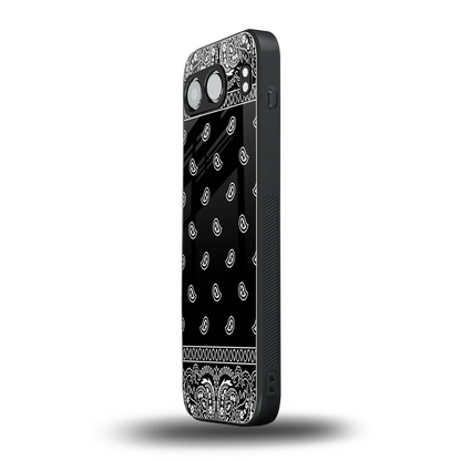 Paisley Black oneplus nord 4 mobile cover | shockproof glass phone case