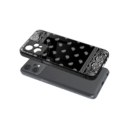 Paisley Black sleek oneplus nord ce 2 lite cover with tempered glass back and TPU edges