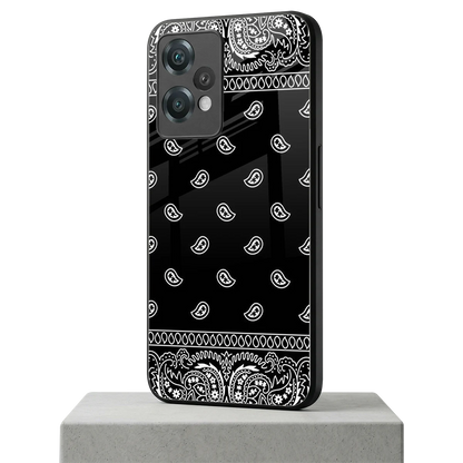 Paisley Black oneplus nord ce 2 lite mobile cover | shockproof glass phone case