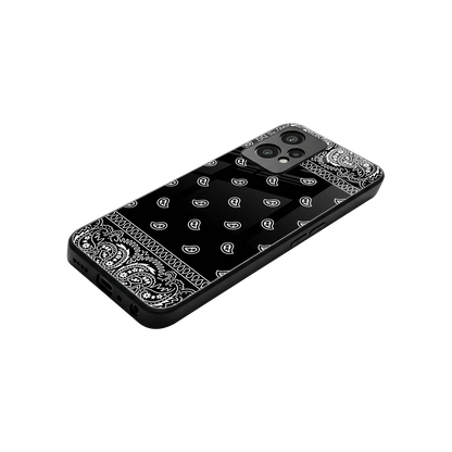 Paisley Black stylish phone case for oneplus nord ce 2 lite | glossy glass and slim fit