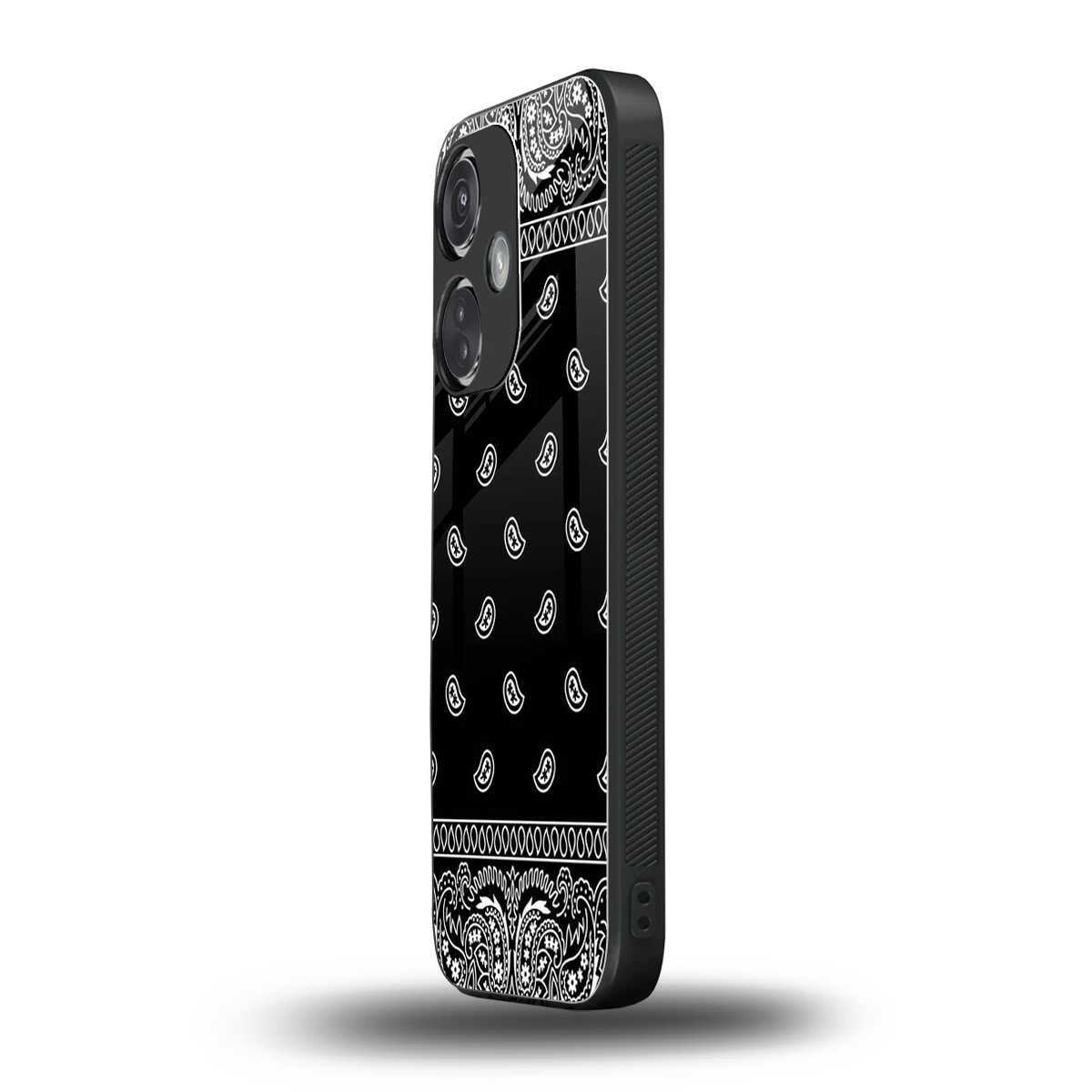 Paisley Black oneplus nord ce 3 mobile cover | shockproof glass phone case