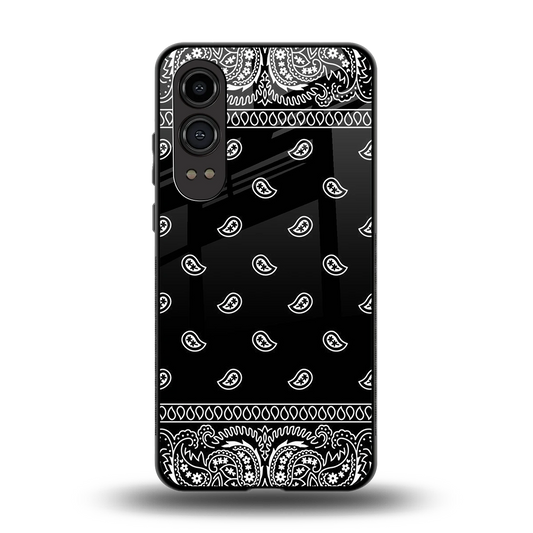 Paisley Black back phone cover | glass case for oneplus nord ce 4 lite
