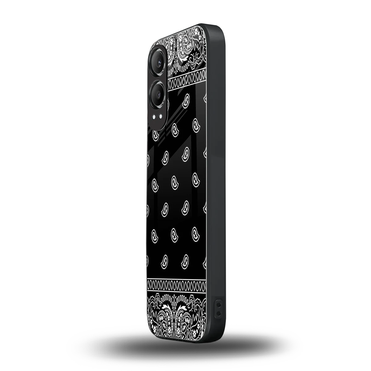 Paisley Black oneplus nord ce 4 lite mobile cover | shockproof glass phone case
