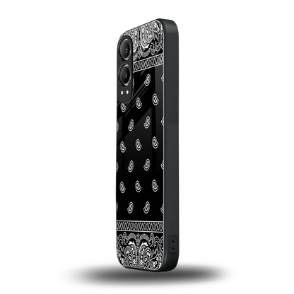 Paisley Black oneplus nord ce 4 lite mobile cover | shockproof glass phone case