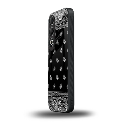 Paisley Black oneplus nord ce 4 mobile cover | shockproof glass phone case