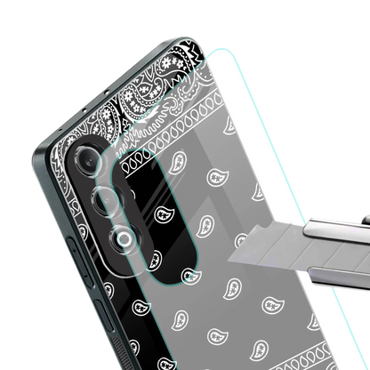 Paisley Black stylish phone case for oneplus nord ce 4 | glossy glass and slim fit