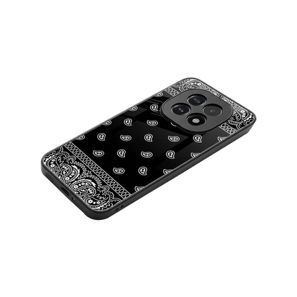 Paisley Black stylish phone case for oppo f29 5g | glossy glass and slim fit