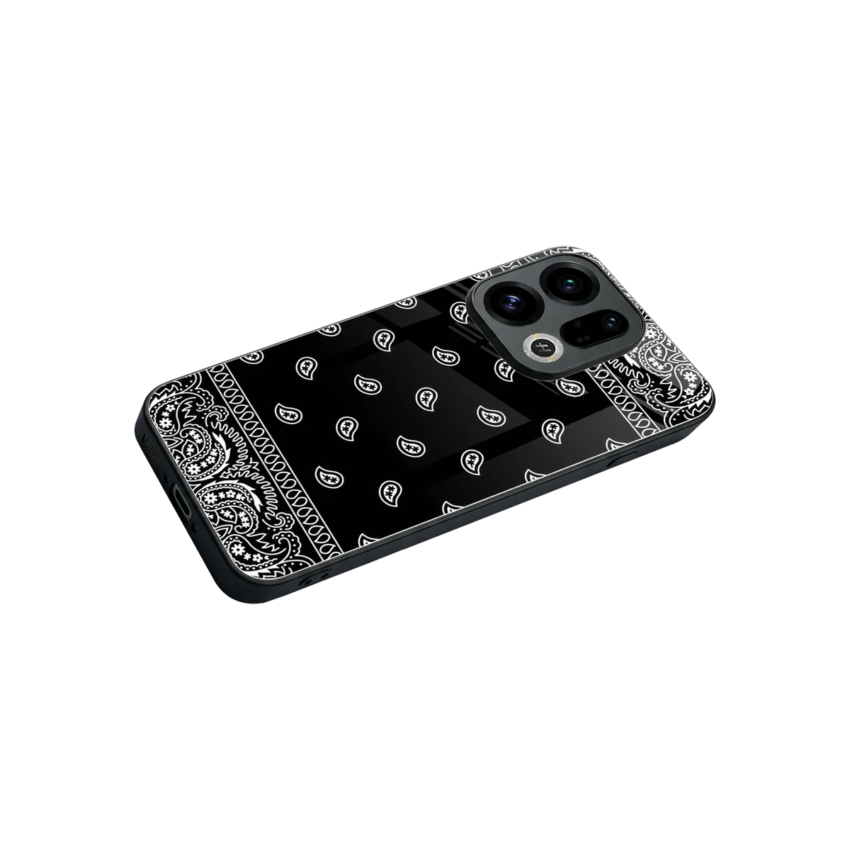 Paisley Black stylish phone case for oppo find x9 | glossy glass and slim fit