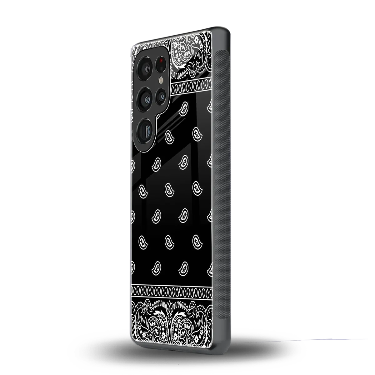 Paisley Black samsung galaxy s26 ultra mobile cover | shockproof glass phone case