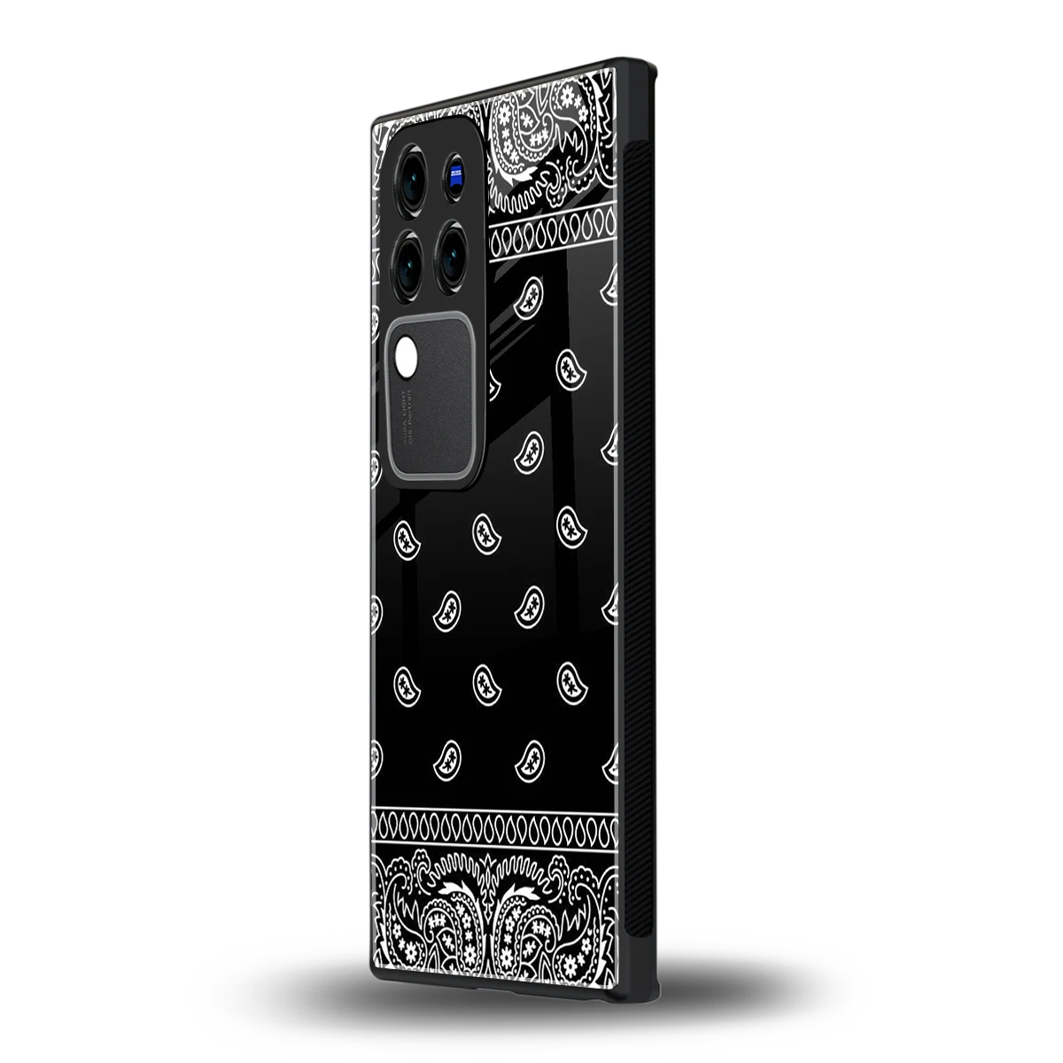 Paisley Blackvivo v30 pro mobile cover | shockproof glass phone case
