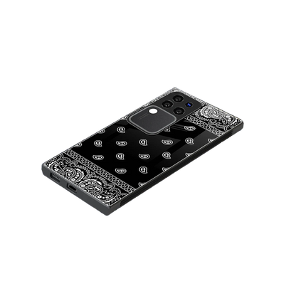 Paisley Black stylish phone case forvivo v30 pro | glossy glass and slim fit