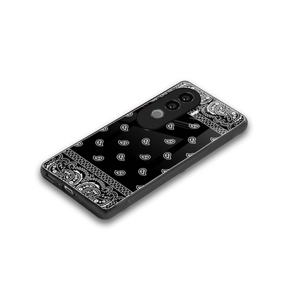 Paisley Black stylish phone case for vivo v40e | glossy glass and slim fit