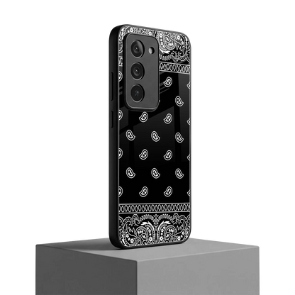 Paisley Black redmi 15 5g mobile cover | shockproof glass phone case