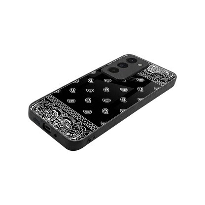 Paisley Black stylish phone case for redmi 15 5g | glossy glass and slim fit