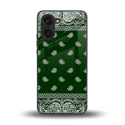 Paisley Green back phone cover | glass case for oneplus nord ce5 5g