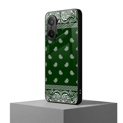 Paisley Green oneplus nord ce5 5g mobile cover | shockproof glass phone case