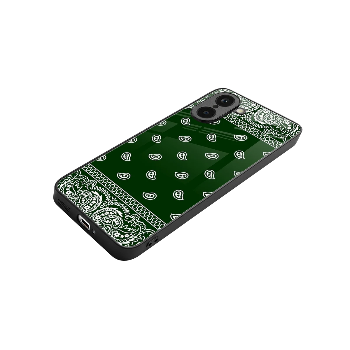 Paisley Green stylish phone case for oneplus nord ce5 5g | glossy glass and slim fit