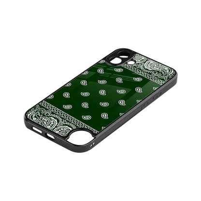 Paisley Green stylish phone case for cmf nothing phone 1 | glossy glass and slim fit