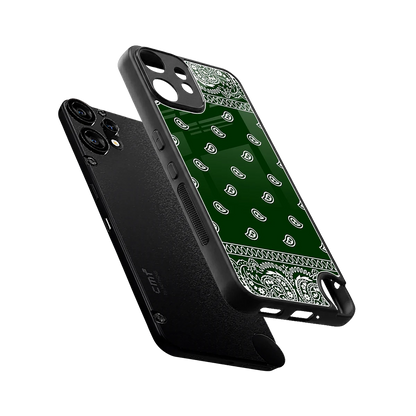 Paisley Green sleek cmf nothing phone 2 pro cover with tempered glass back and TPU edges