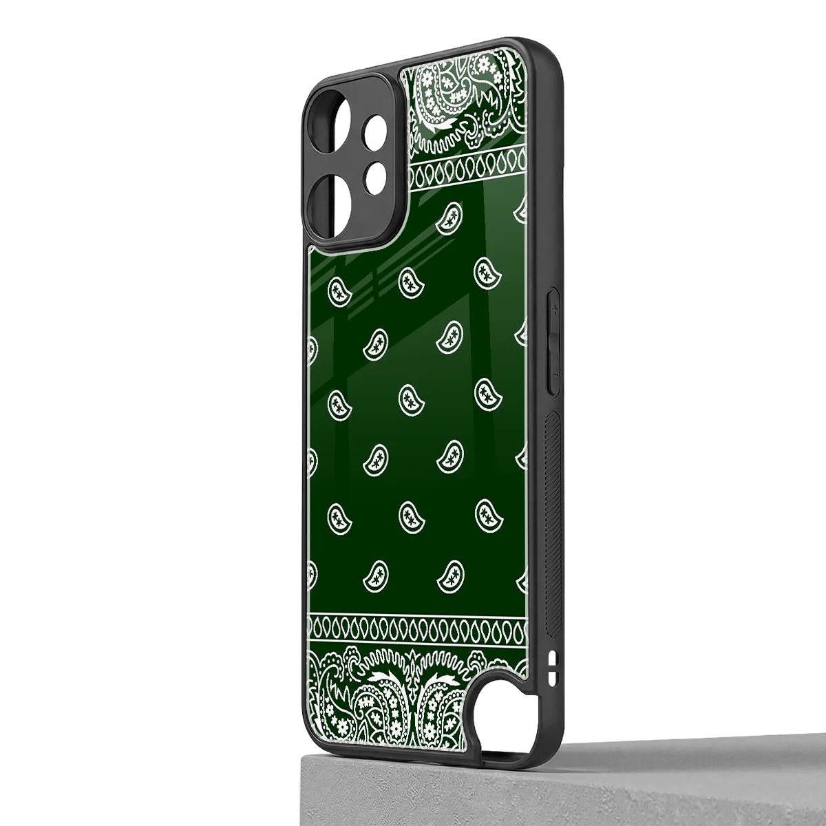 Paisley Green cmf nothing phone 2 pro mobile cover | shockproof glass phone case