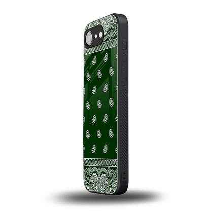 Paisley Green iphone 16e mobile cover | shockproof glass phone case