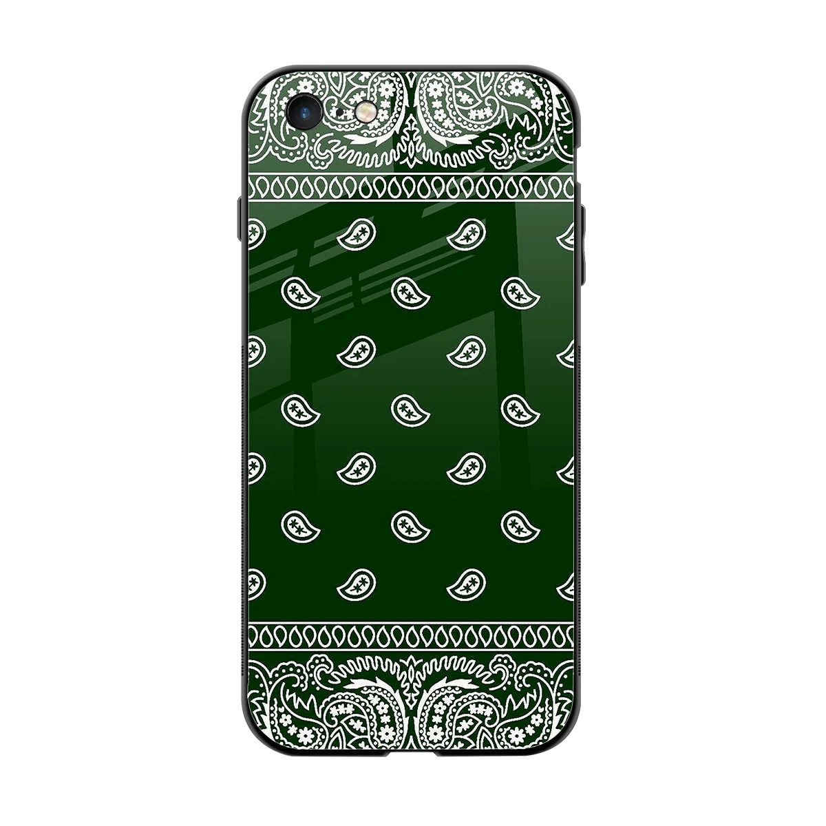Paisley Green back phone cover | glass case for iphone 6s plus