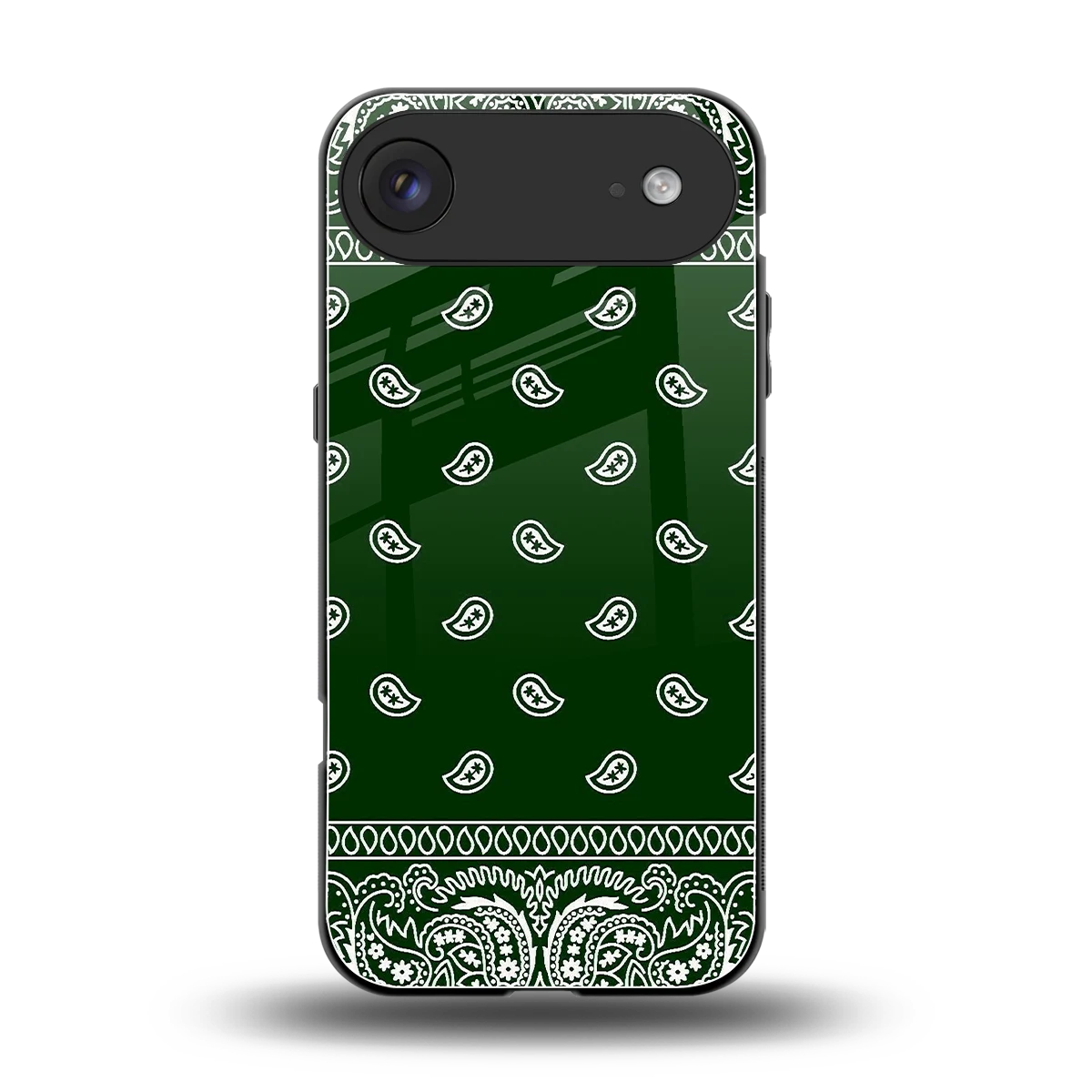 Paisley Green back phone cover | glass case for iphone air