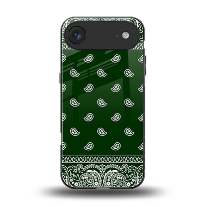 Paisley Green back phone cover | glass case for iphone air